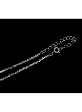 百搭轻奢高级感碎银子项链