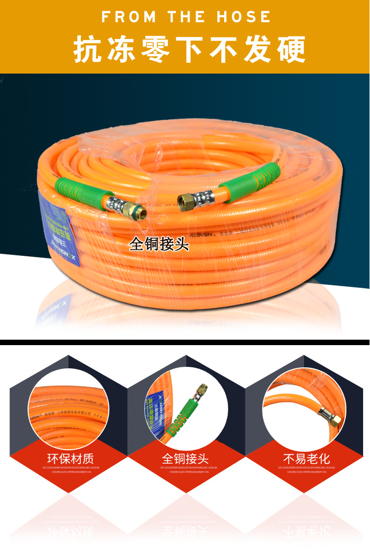三胶四线高压出水管柱塞泵用打药机管耐压轻便型农用喷雾软管包邮-图3