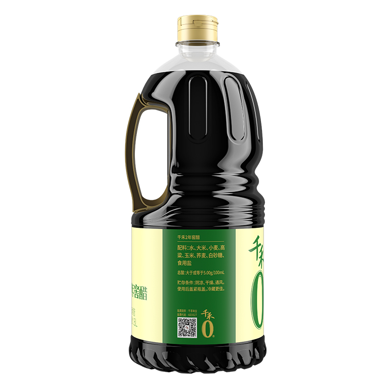 千禾零添加窖醋2年1.8L-2老陈醋香醋酿造家用蘸饺凉拌调味旗舰店 - 图3