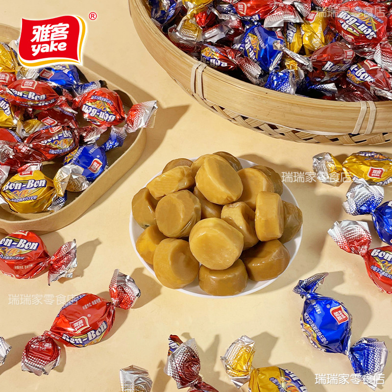 雅客小圆子夹心太妃糖焦糖巧克力味奶糖软糖结婚喜糖年货糖果零食,淘宝优惠券,粉丝福利购,淘宝优惠卷