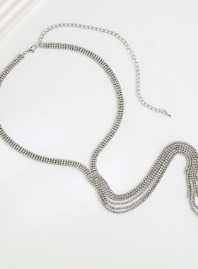 木子洋同款银色羽毛翅膀项圈