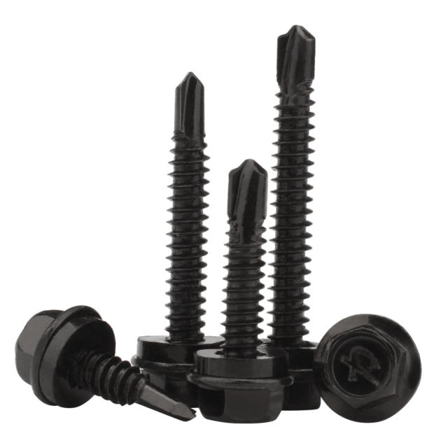 Self-drilling tail outer hexagonal screw color steel tile