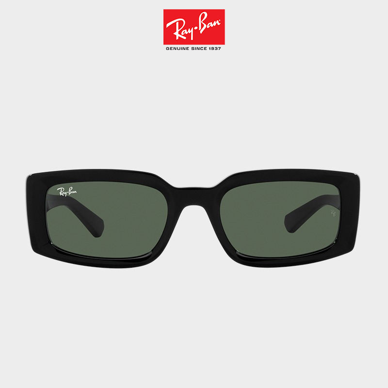 RayBan成毅同款雷朋太阳镜新款小方框窄框黑超时尚墨镜0RB4395F-图0