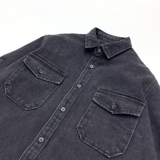 Camisa vaquera pesada color caqui Ami para hombre