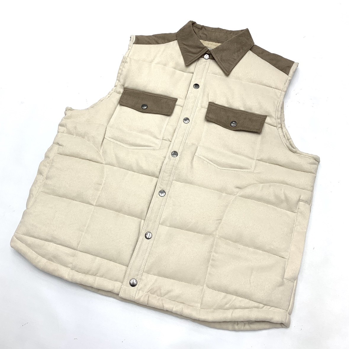 秋冬夹棉马甲男日系休闲百搭厚实保暖背心外套宽松拼接领马甲女,淘宝优惠券,粉丝福利购,淘宝优惠卷