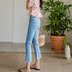 Mùa hè 2019 mới thời trang quần jean siêu nhỏ in quần siêu cháy Quần nữ sinh viên Hàn Quốc - Quần jean quần jean nữ cao cấp Quần jean