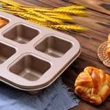 Золотая не -ставка противника 6 подряд квадратных стаканов 12 маленьких квадратных моделей торта.