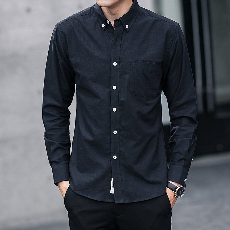 工作服男长袖夏季宽松韩版休闲衬衫 brrb衬衫