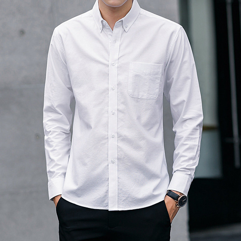 工作服男长袖夏季宽松韩版休闲衬衫 brrb衬衫