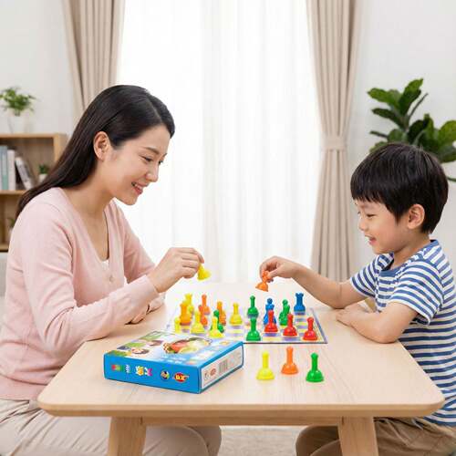 现货供应友明儿童益智休闲趣味游戏跳棋大家乐45粒跳棋A-07-07 - 图0