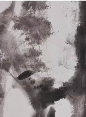 1:1潘天寿水墨小鸟大写意花鸟画国画艺术微喷古代名画复制品