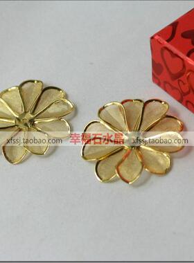 diy新娘风步摇发簪手工双层花片