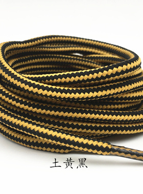 圆形双色条纹鞋带适配timberland
