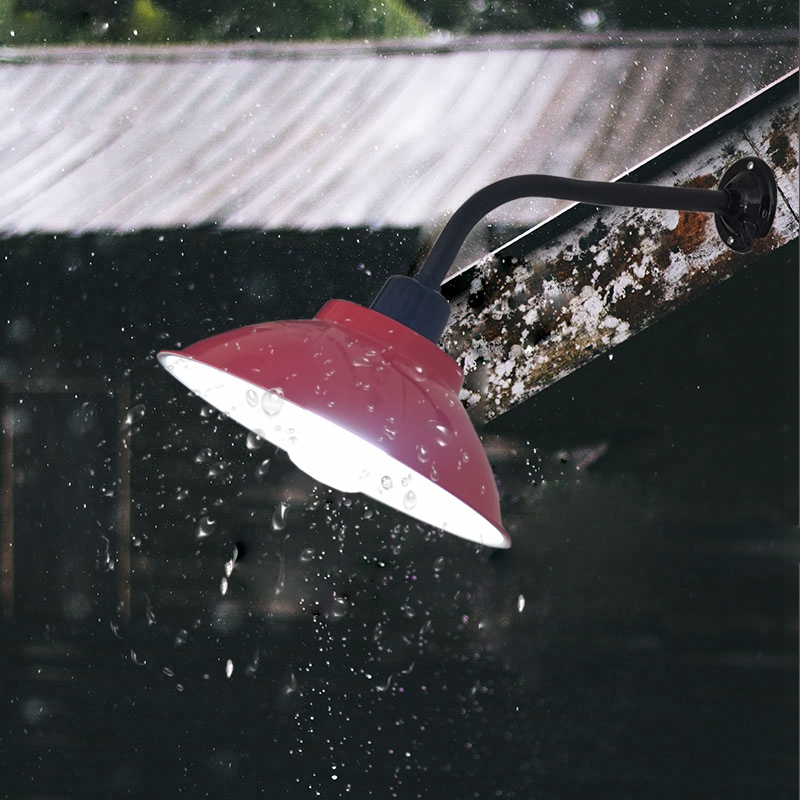 LED户外路灯工矿灯防水马路灯罩家用庭院灯过道灯门口 室外照明灯 - 图0