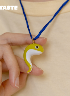 voyage鼻涕虫吊坠项链原创独特