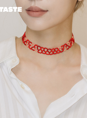 拼色螺旋纹路项链丹麦ANNILU