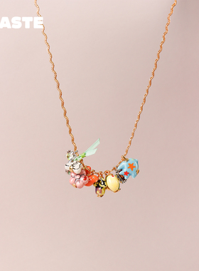 TysGrocery手绘陶瓷组合吊坠项链