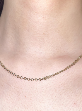 XTASTE TINOM潜流系列暧昧项链小众设计925纯银双色锁骨链高级