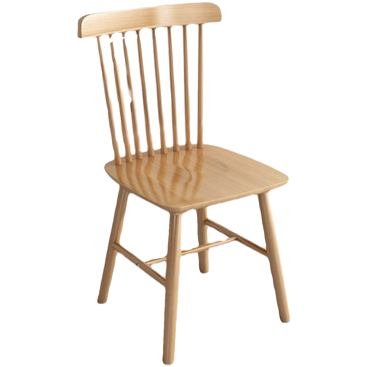 餐椅家用实木轻奢餐桌椅牛角椅客厅吃饭木椅子北欧简约餐桌凳长椅