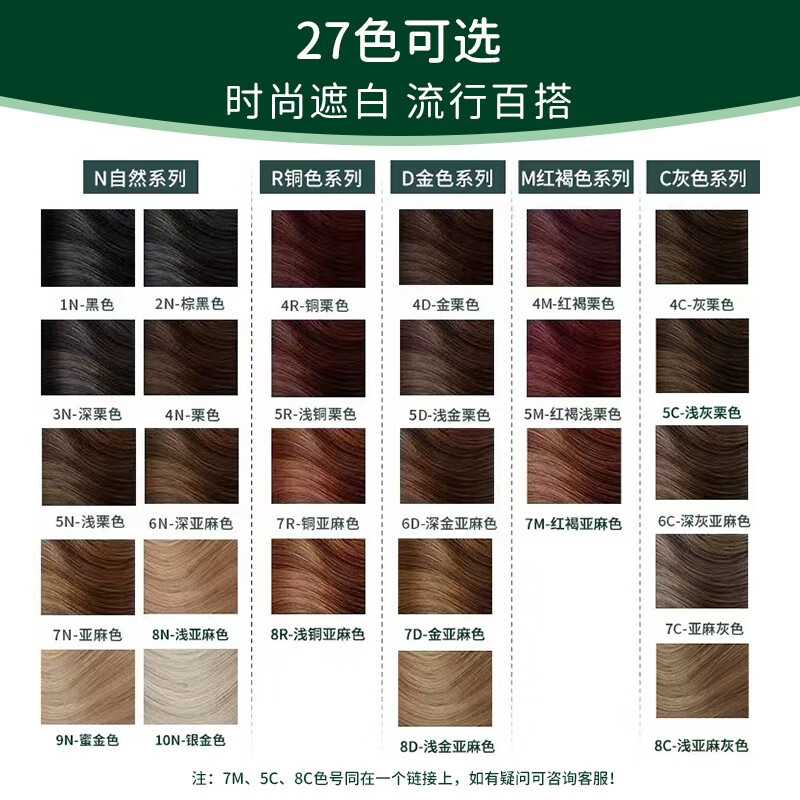 Herbatint荷碧汀天然植物染发剂染发膏无刺激遮白发300ml染发工具 - 图1