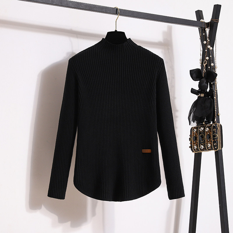 实拍大码女装2025冬季新款套头针织衫加厚中高领打底配大衣毛衣女,淘宝优惠券,粉丝福利购,淘宝优惠卷