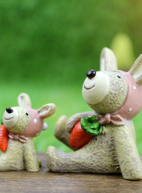 zakka杂货迷你多肉拍摄小动物