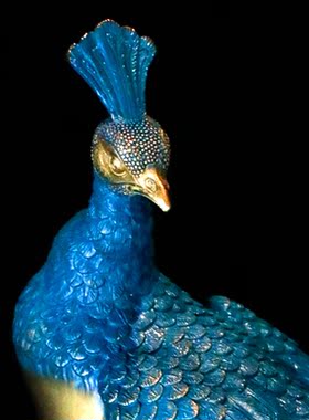 铜孔雀摆件客厅创意欧式家居工艺品摆件富贵吉祥结婚礼品装饰品