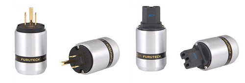 原装 FURUTECH 古河 FI-46(G) NCF 镀金 高档电源插头 电源插尾 - 图2