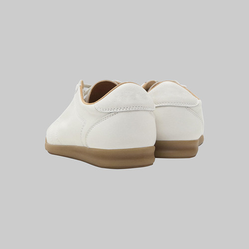 犀利哥MD女鞋 春季新款 系带小白鞋圆头休闲复古德训鞋平底运动鞋 - 图3