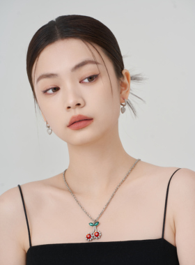 TWENTYONEAUGUST女樱桃项链ins