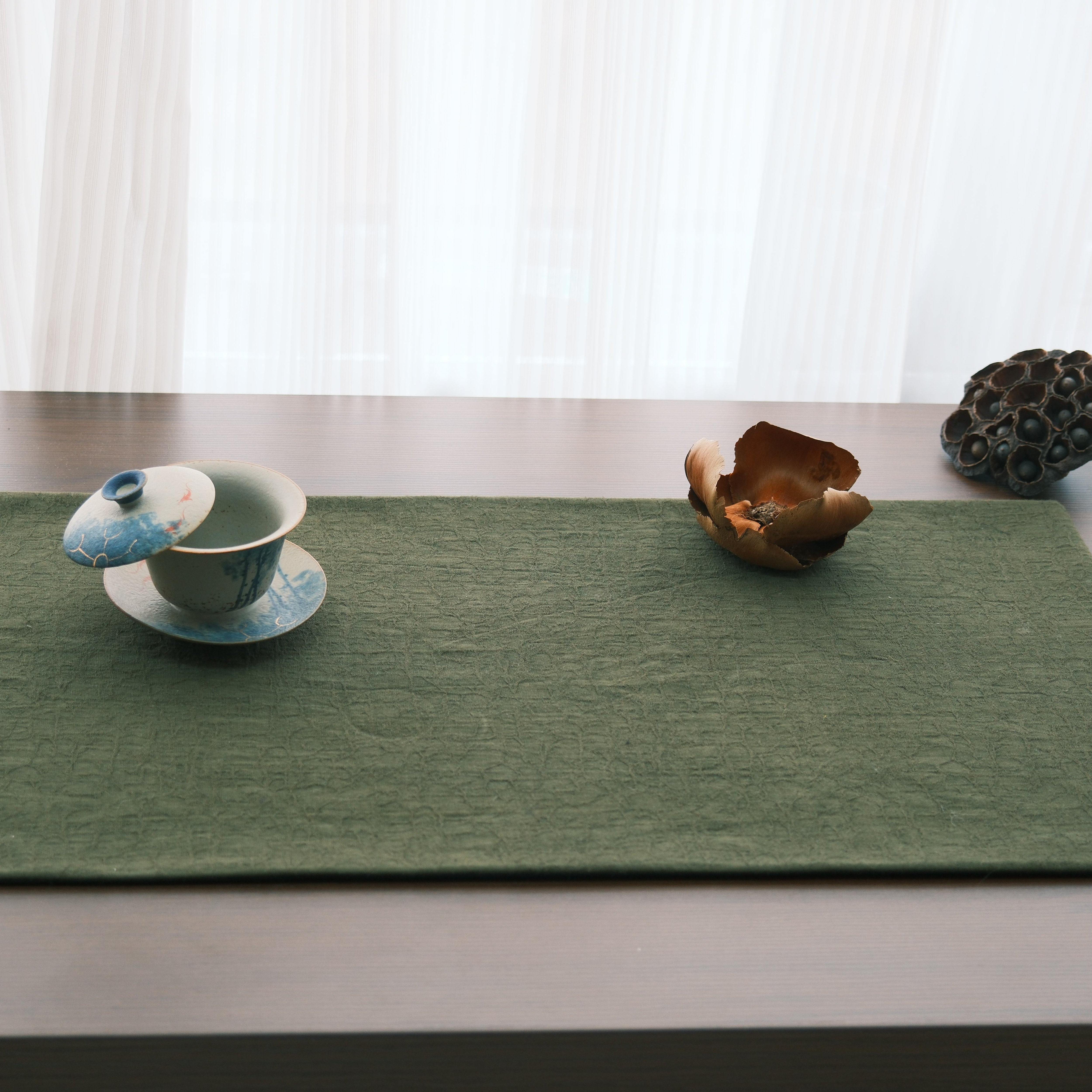 清山手工茶席  寻野  吸水干泡餐垫桌布棉麻茶席诧寂风,淘宝优惠券,粉丝福利购,淘宝优惠卷