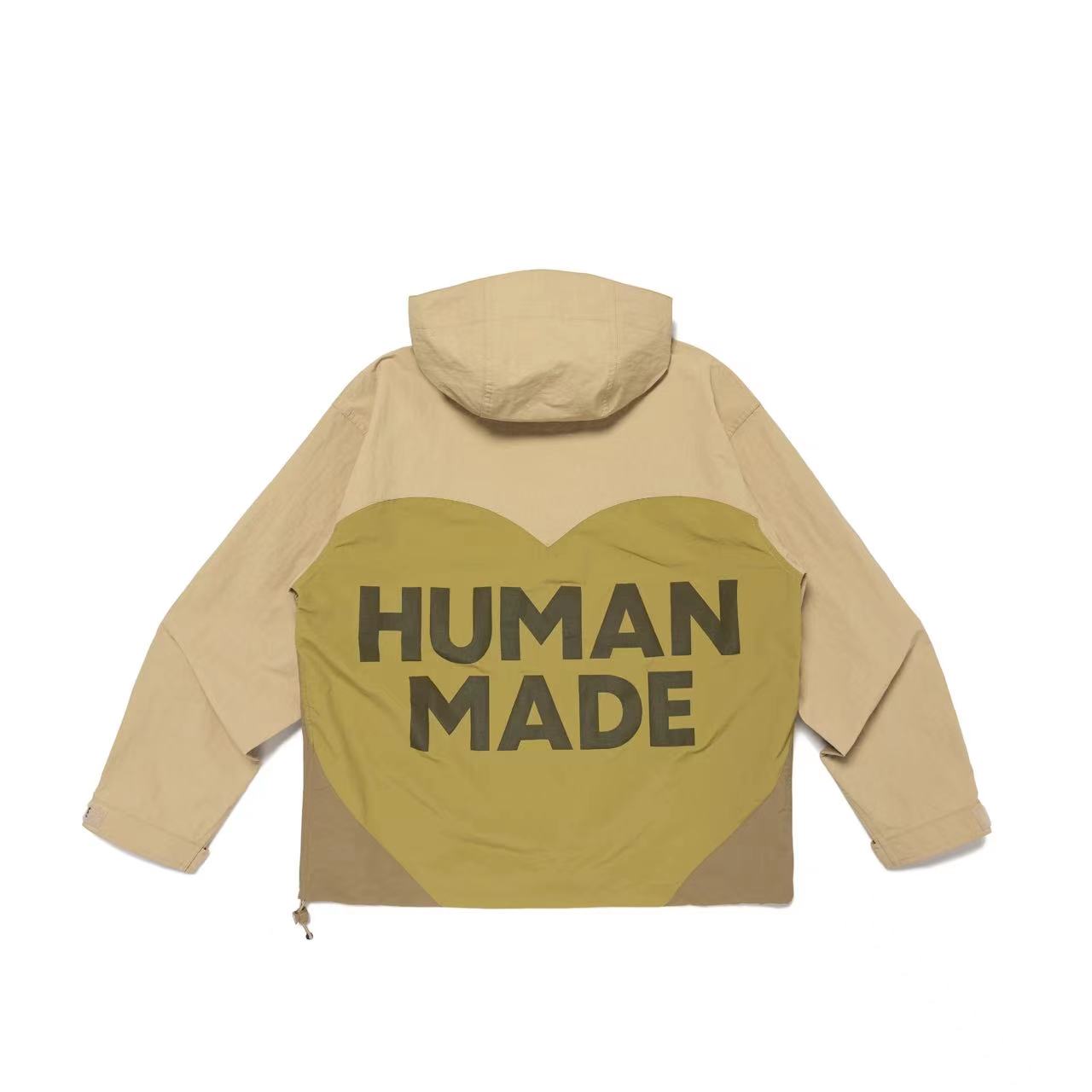 日本代购HUMAN MADE ANORAK PARKA 心形拼接防风夹克 - 图2