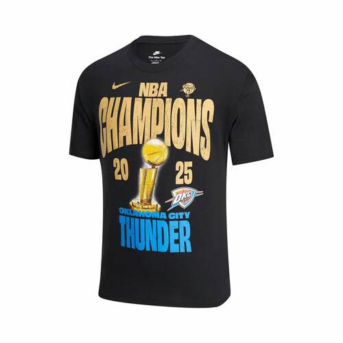 酷动城NIKE耐克男子运动休闲雷霆24-25冠军纪念短袖T恤IR5593-010 - 图3