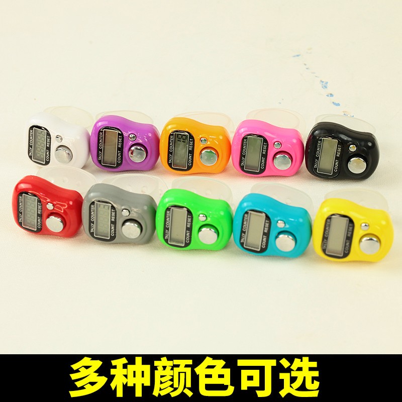 手指计数器电子数显手指戒指型 迷你单通道电池款记数LED可视屏 - 图0