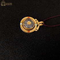 Tibetan Tibetan Supplies s990 Pure Silver Six Words True of the Nine Palace Gossip Gossip Signs and Mens Pendant Pendant