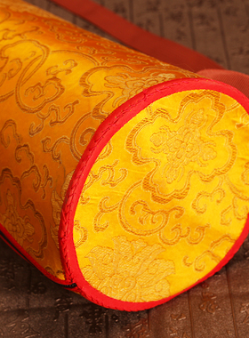 藏式唢呐手工保护套刺绣十字花喇叭号角布料民族乐器袋手鼓便携