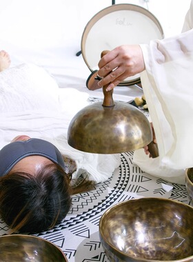 音钵手持颂钵尼泊尔手工钵音疗瑜