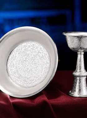 护法杯S990纯银藏式民族风