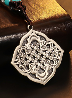 水虎年纯银白虎本命吊坠