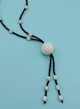 毛衣链层优雅大气串珠项