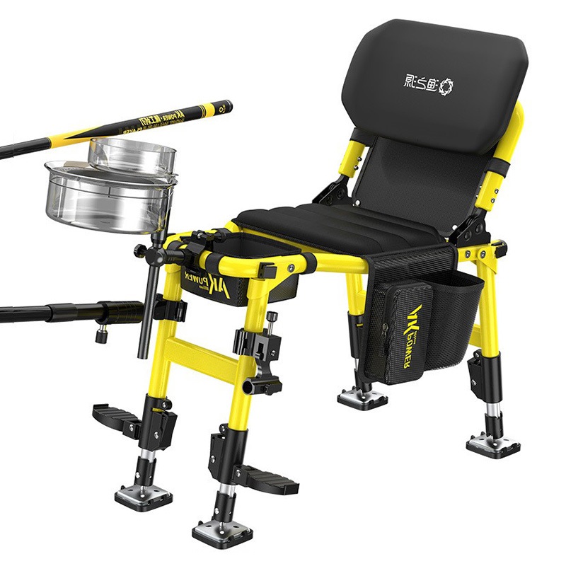 渔之源U型超轻骑士椅AK钓椅户外便携可折叠多功能野钓专用小钓椅 - 图3