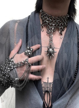 不规则拼接手链iiimiii黄铜