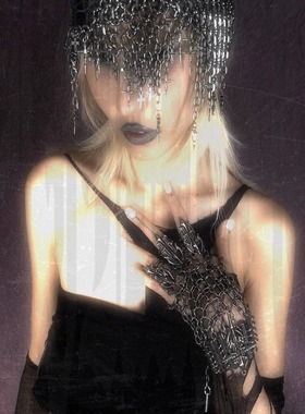 IIMIII暗黑链条不规则拼接手镯