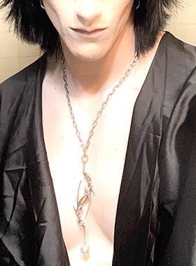 iiimiii黄铜镀银异形挂坠项链