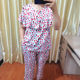 ຜ້າຝ້າຍຜ້າໄຫມ rayon ຕ້ານການຊູນເສື້ອ cropped pants ເຮືອນ pajamas