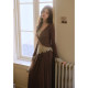 ລຸງ Peter Pan <Li Ying Roman> Fashionable twist design slim top lace vest drape skirt
