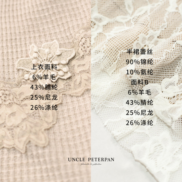 ລຸງ Peter Pan <Old Fei Frame Shadow> ເສື້ອຢືດ lace lace ບ່າບ່າຫນຶ່ງທີ່ສະດວກສະບາຍມີ slit ເຄິ່ງທີ່ສະດວກສະບາຍຢູ່ທີ່ hem