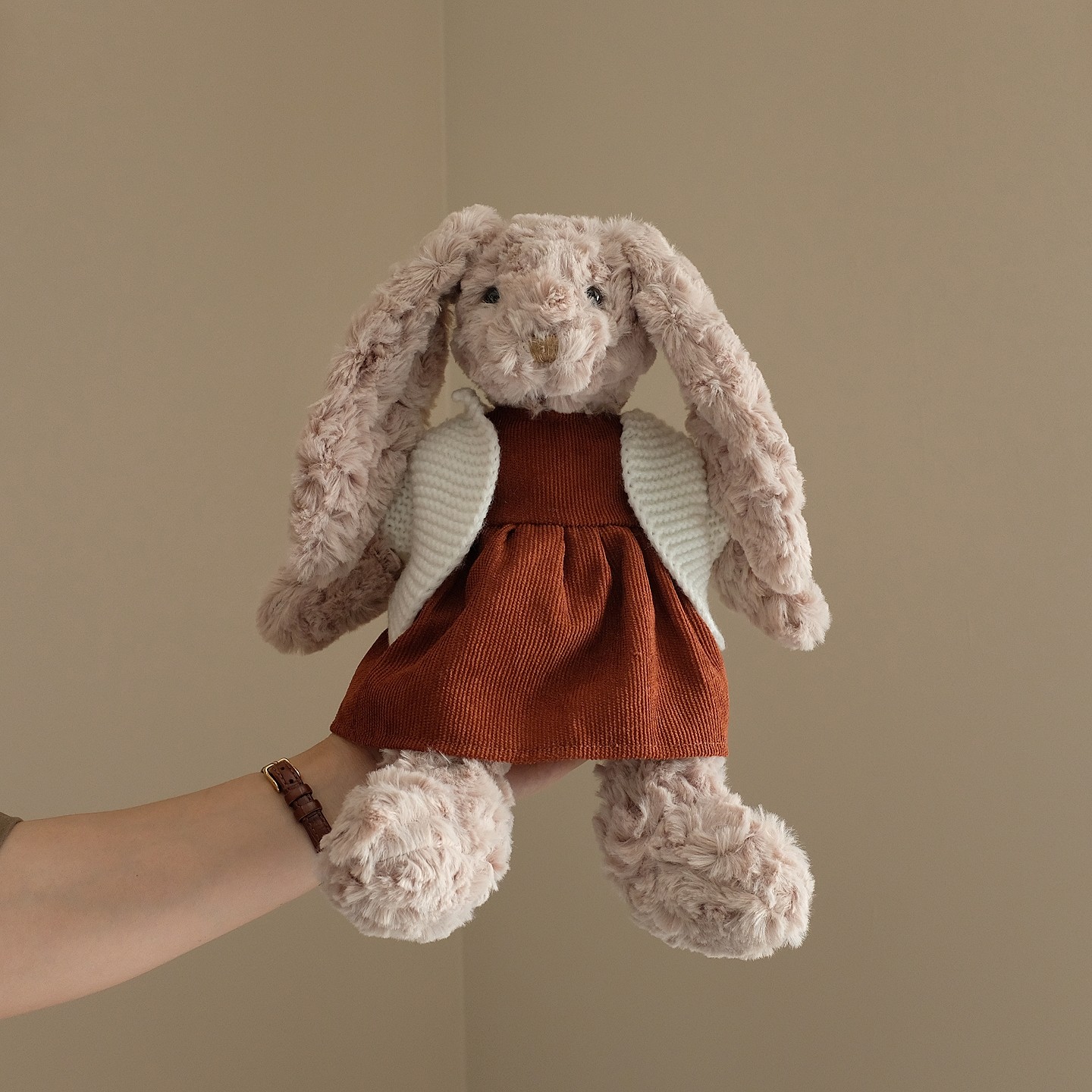 复古毛圈咖色兔子公仔手工穿娃衣玩偶公仔儿童礼物玩具道具布娃娃,淘宝优惠券,粉丝福利购,淘宝优惠卷