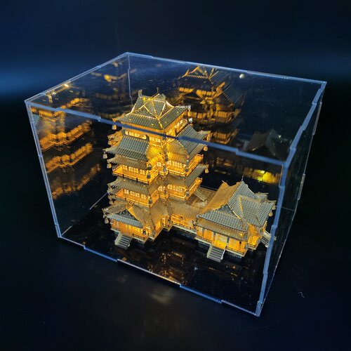 Metal Ocean中国风3D立体金属拼图 阅江楼 模型 成人减压玩具礼物 - 图1