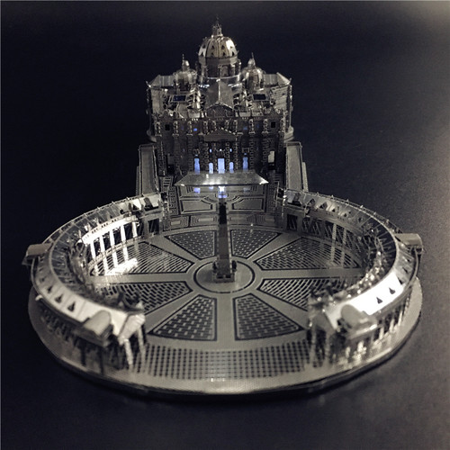 南源魔图3D金属拼图圣彼得大教堂成人玩具益智手工拼装模型礼物 - 图2